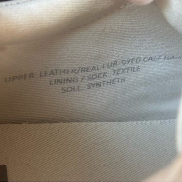 Madewell Trainer Sneakers in Leather and Calf Hair 7.5 - Picture 11 of 12